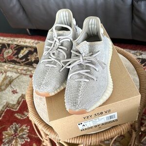Adidas Yeezy Boost 350 V2 in Light Gray and Cream